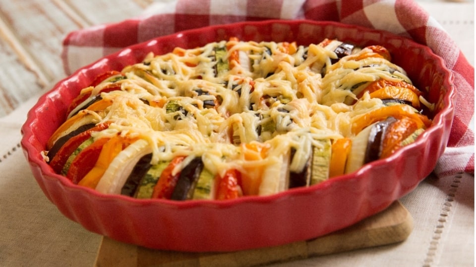 Ratatouille com Queijo Parmesão