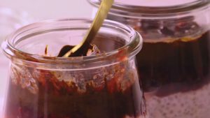 Overnight de Morango com Chocolate