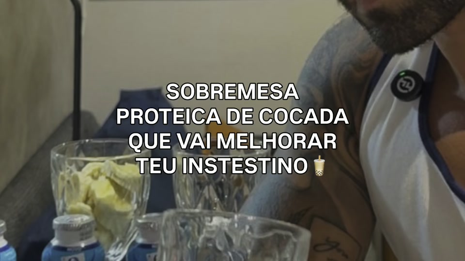 Cocada Protéica com Iogurte